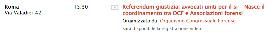 Referendum giustizia: avvocati uniti per il si 